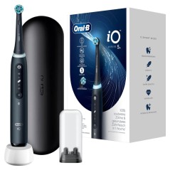 "Oral-B iO Series 5 Matt Black Toothbrush - Experience Superior Clean with Advanced Technology!"